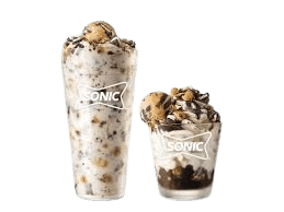Delicious Sonic shakes menu latest prices, calories & pictures 2024 4 Chocolate Chip Cookie Dough