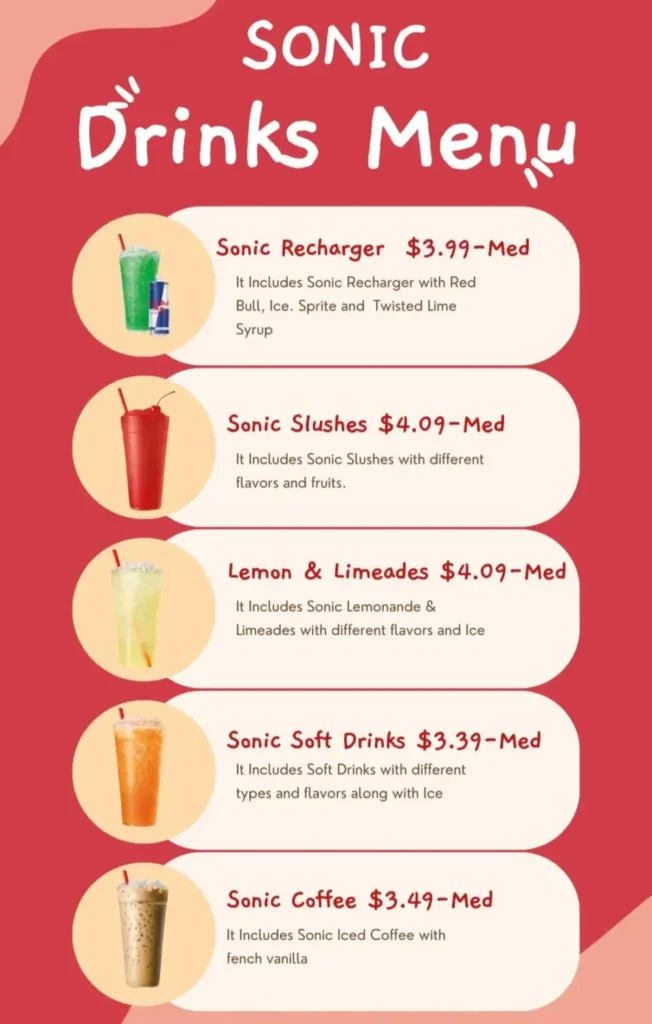 sonic drinks menu latest prices ,pictures and calories (August 2024) 2 drinks menu sebitian